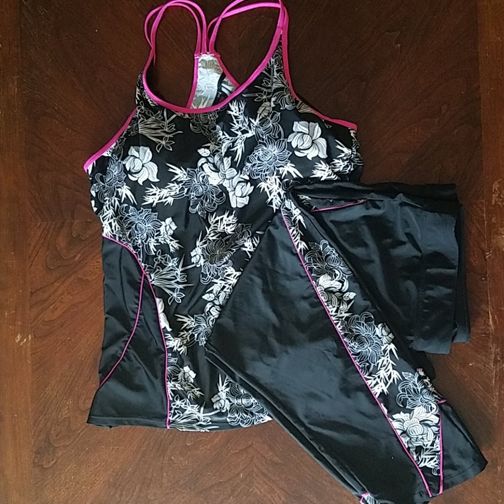 Modest swim suit boogie board suit tankini